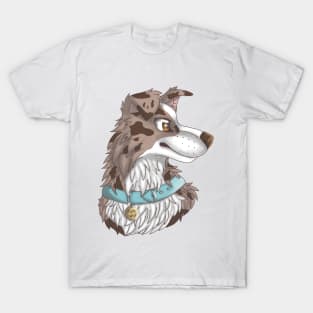 Lilac Merle Border Collie T-Shirt